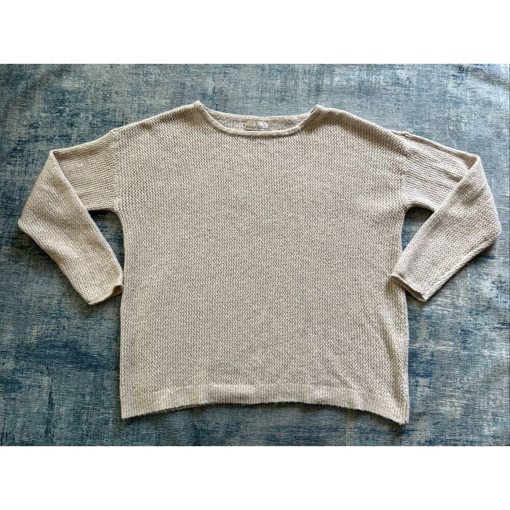Be Cool Oatmeal Cream Beige Knit Sweater M / L